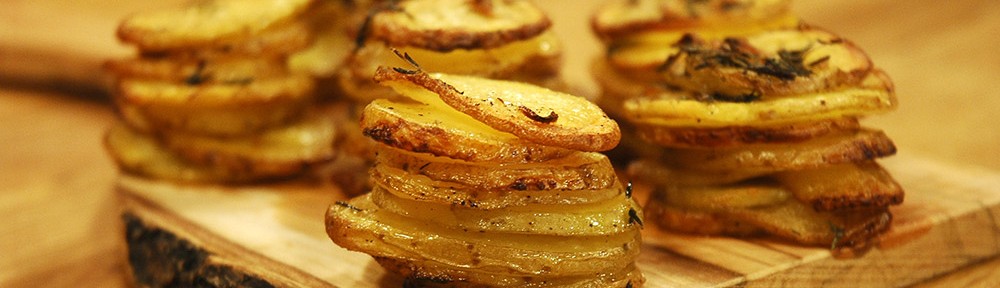 Muffin Kalıbında Dilim Patatesler