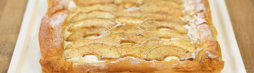 Baklava Yufkasında Elmalı Tart