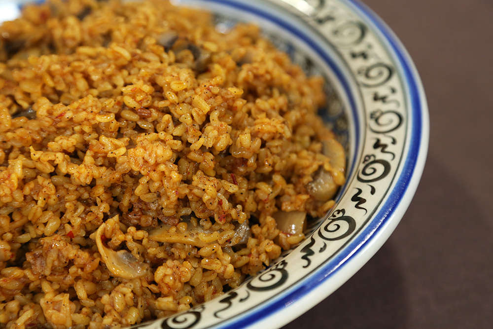 Mantarlı Bulgur Pilavı