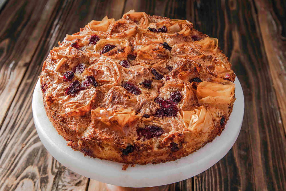 Vişne ve Limonlu Baklava Tart