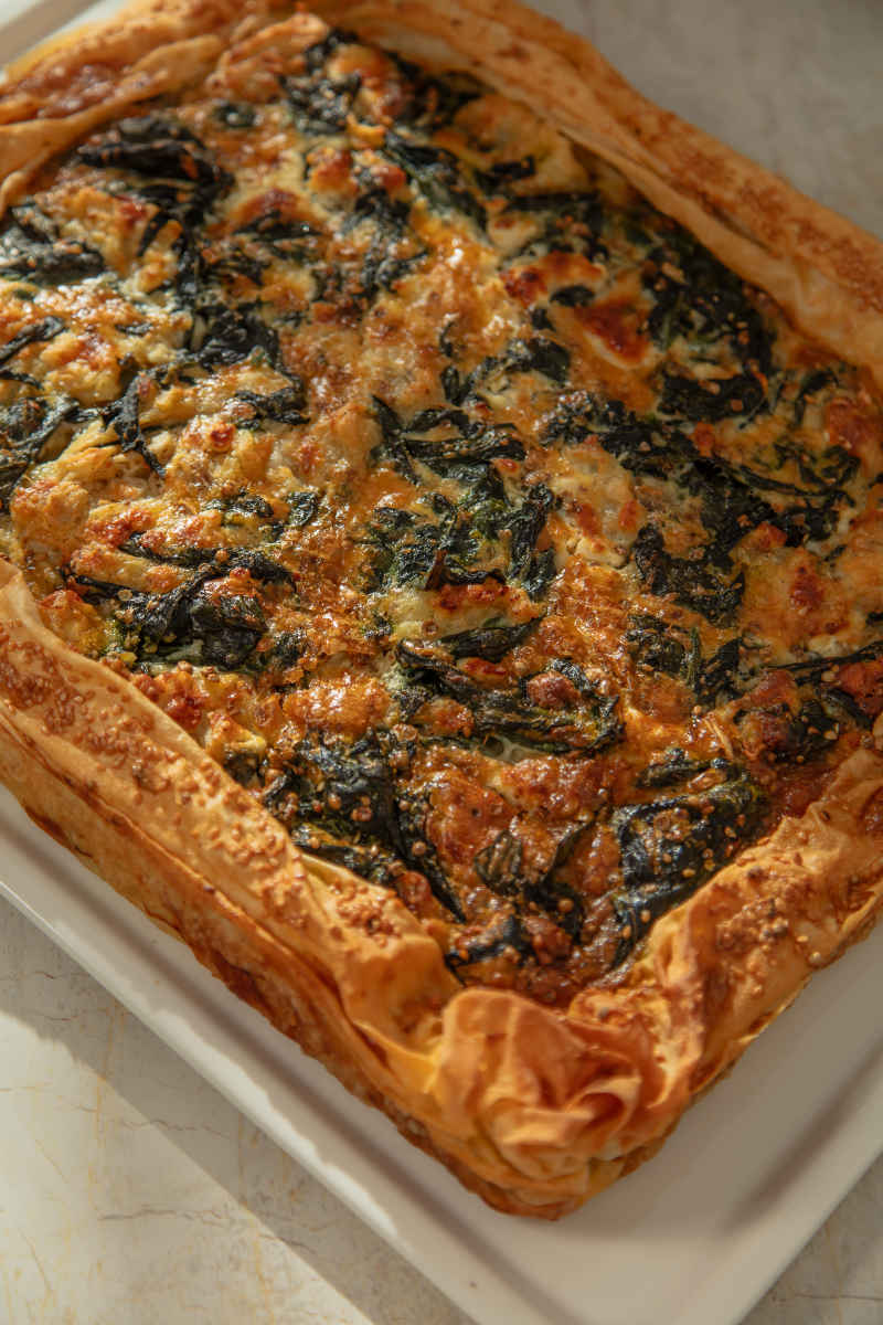 Ispanaklı Açık Börek