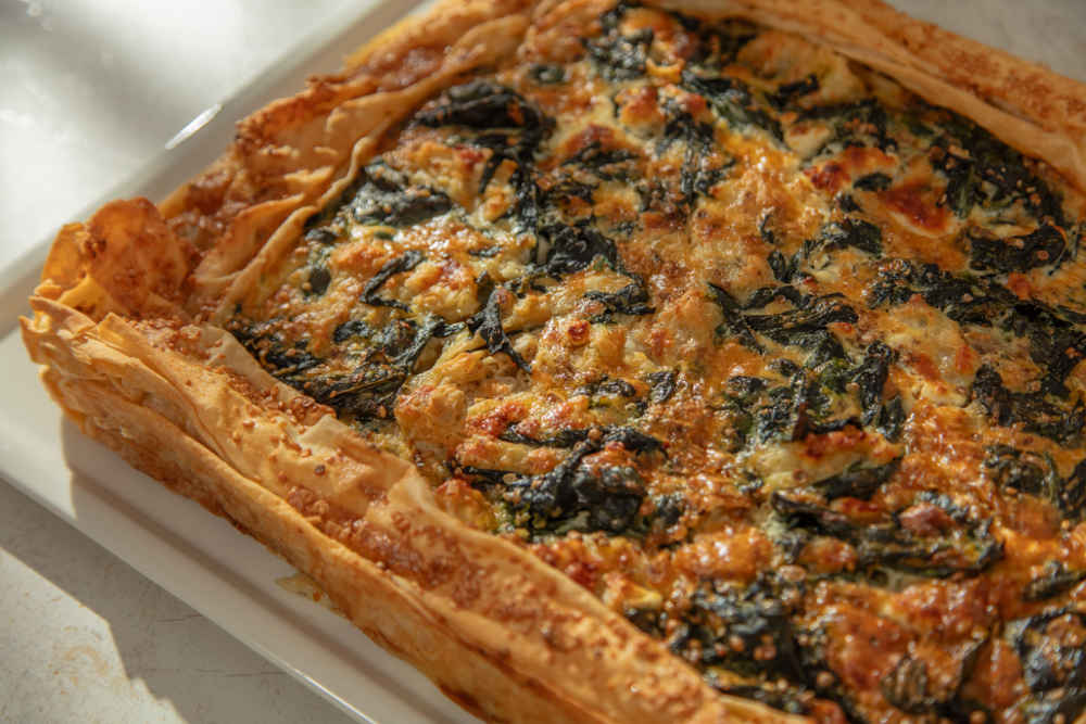 Ispanaklı Açık Börek
