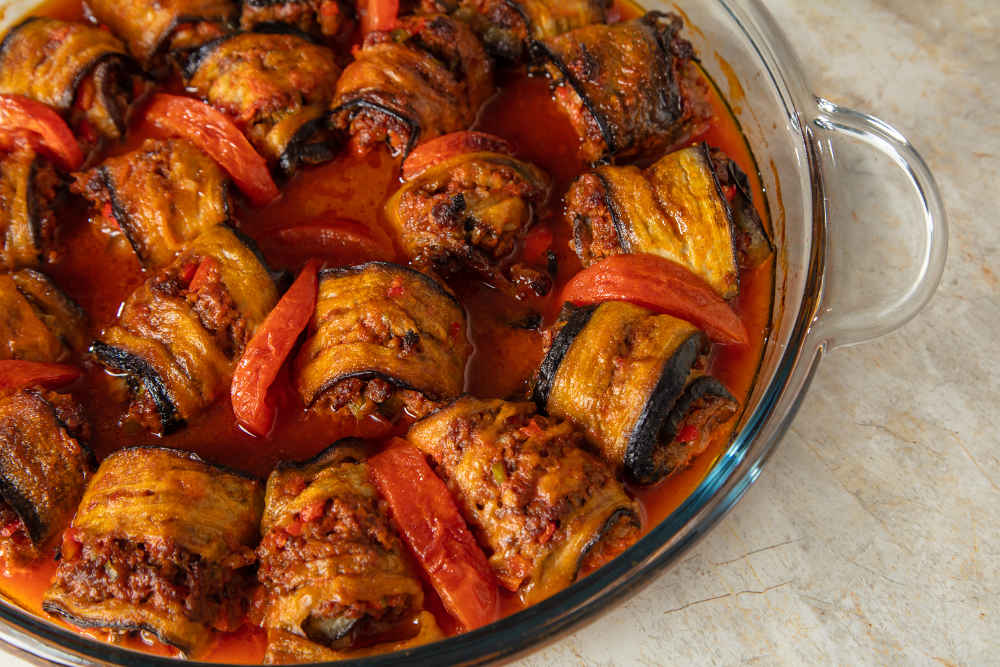 Tepside Patlıcan Sarma